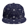 Geometric Moon Phase Print Snapback Cap