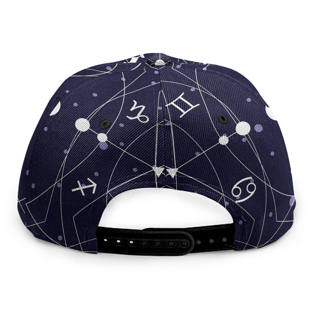 Geometric Moon Phase Print Snapback Cap