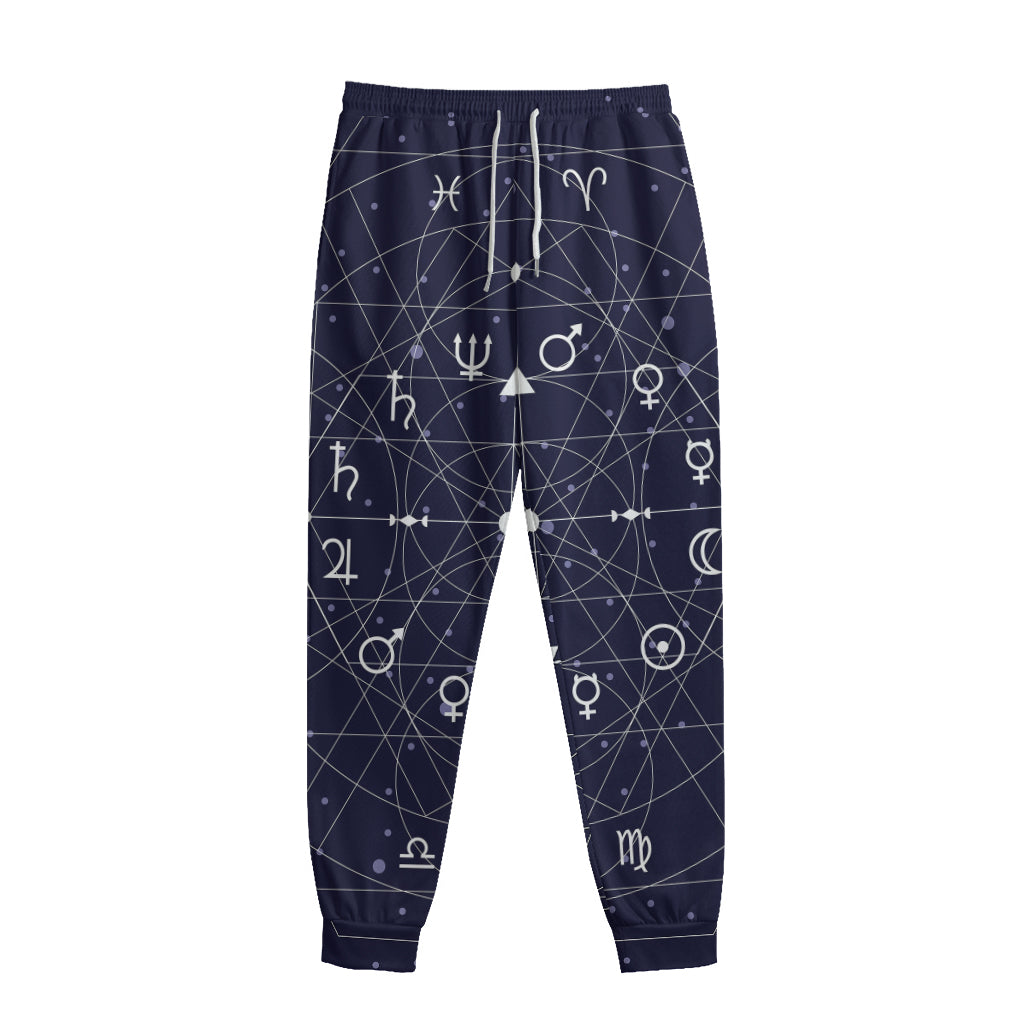 Geometric Moon Phase Print Sweatpants