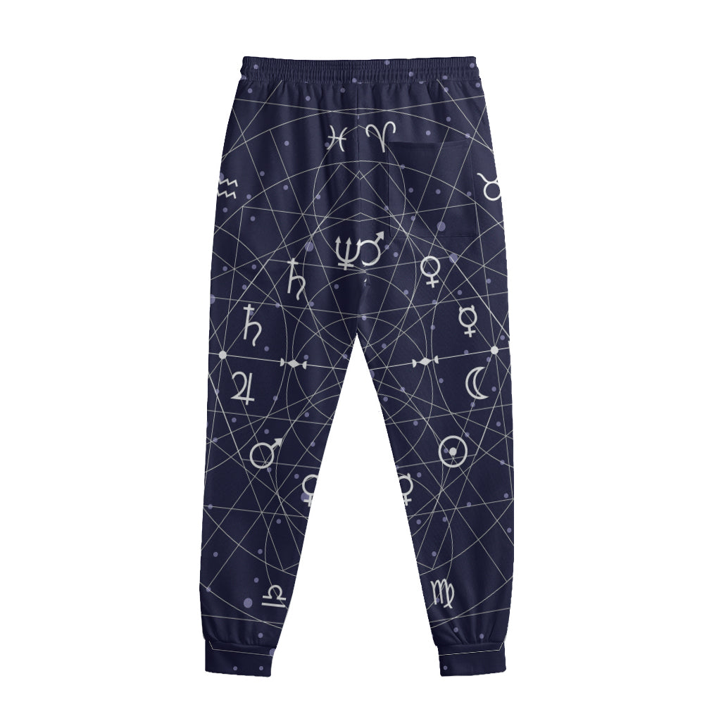 Geometric Moon Phase Print Sweatpants