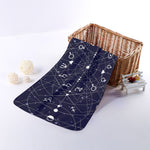 Geometric Moon Phase Print Towel