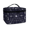 Geometric Moon Phase Print Travel Makeup Bag