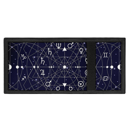 Geometric Moon Phase Print Trifold Wallet