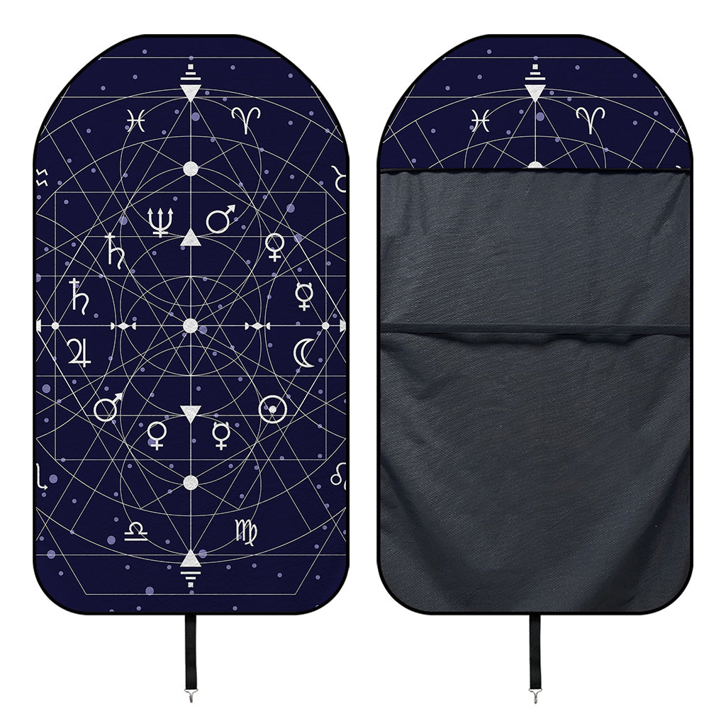 Geometric Moon Phase Print Waterproof Car Seat Cover