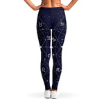 Geometric Moon Phase Print Women's Leggings
