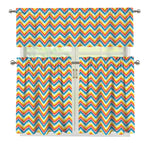 Geometric Native American Pattern Print 3 Piece Kitchen Curtains
