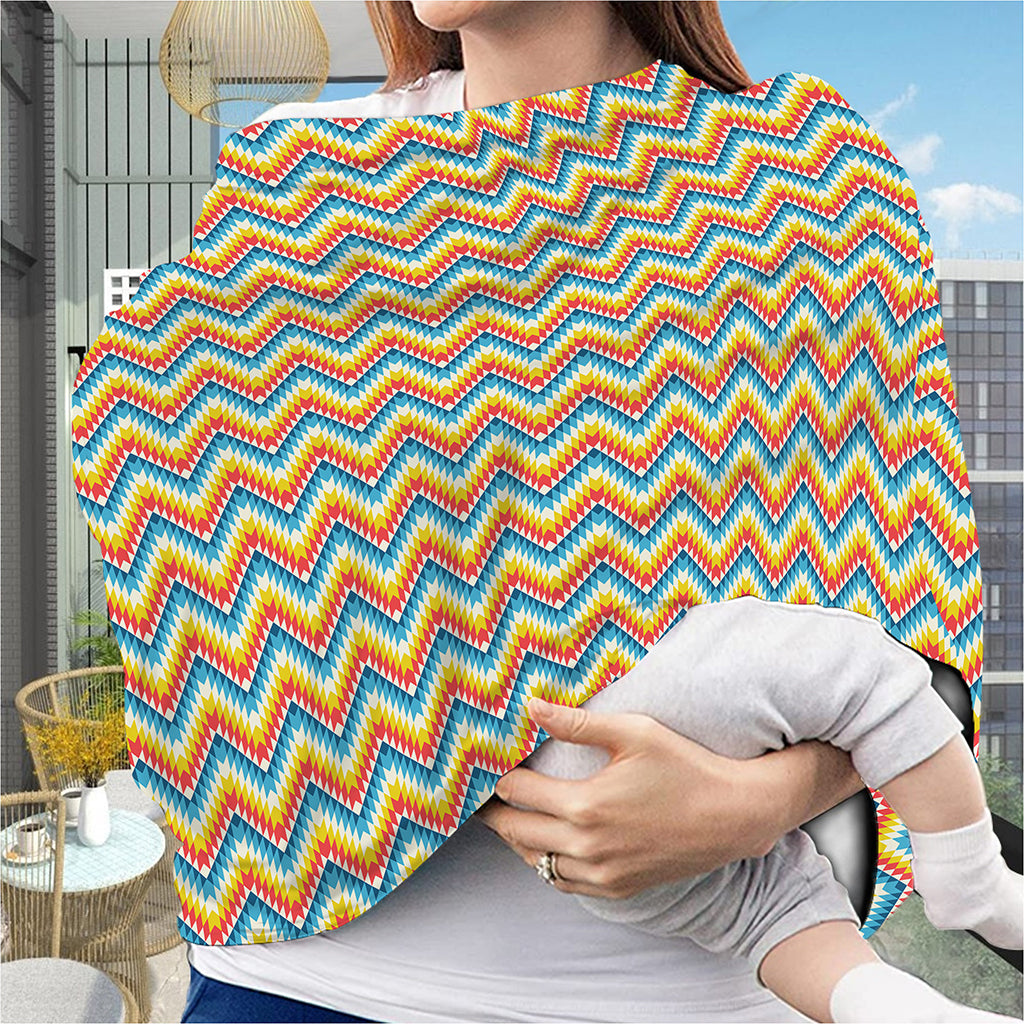 Geometric Native American Pattern Print Baby Seat Cover