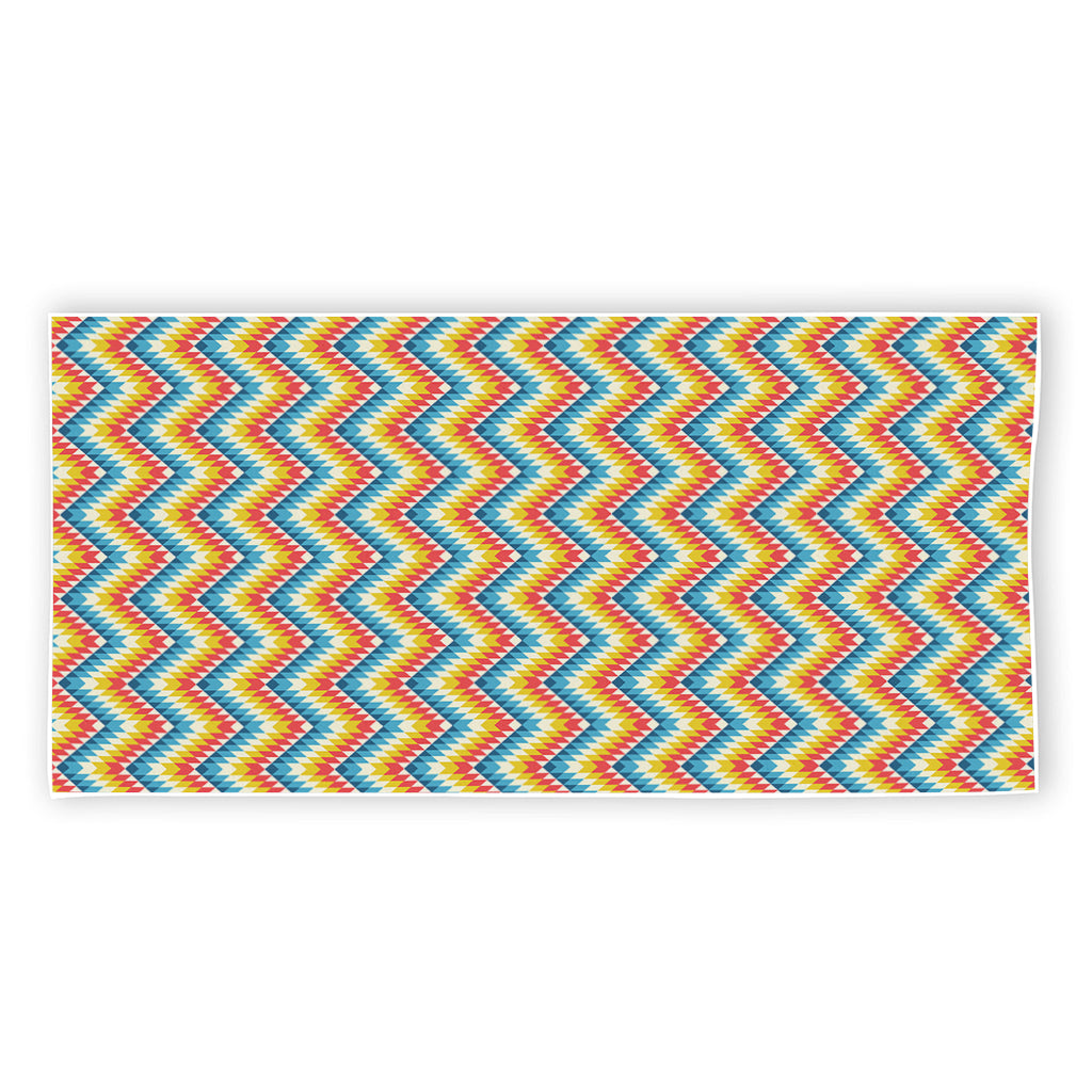 Geometric Native American Pattern Print Beach Towel