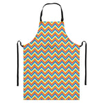 Geometric Native American Pattern Print Bib Apron With Pocket