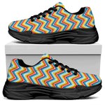 Geometric Native American Pattern Print Black Chunky Shoes