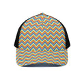 Geometric Native American Pattern Print Black Mesh Trucker Hat