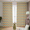 Geometric Native American Pattern Print Dimout Pencil Pleat Curtains