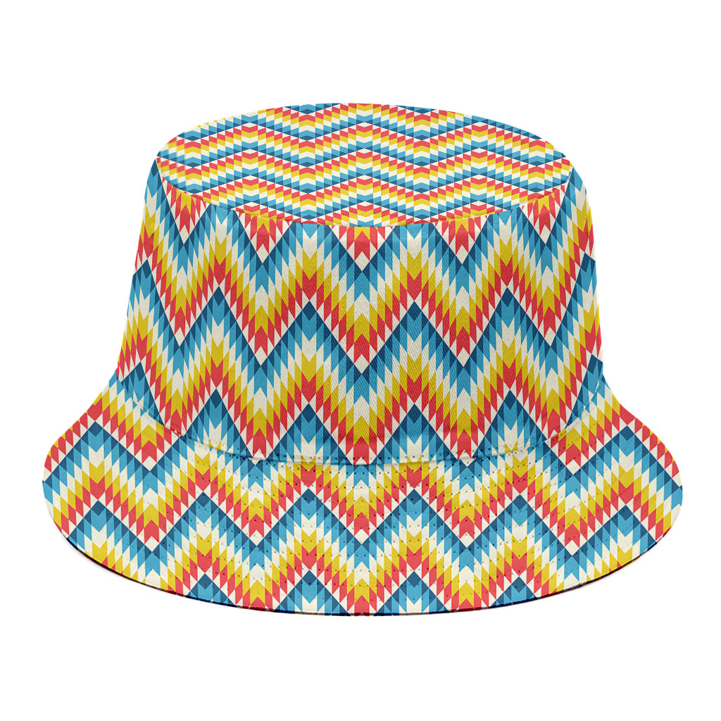 Geometric Native American Pattern Print Bucket Hat