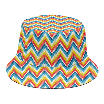Geometric Native American Pattern Print Bucket Hat