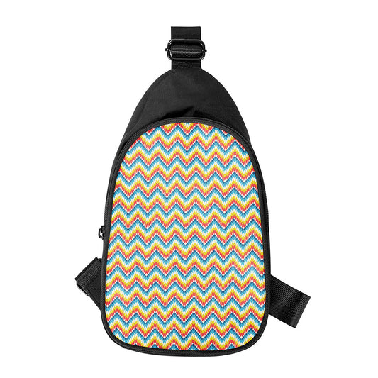 Geometric Native American Pattern Print Chest Bag