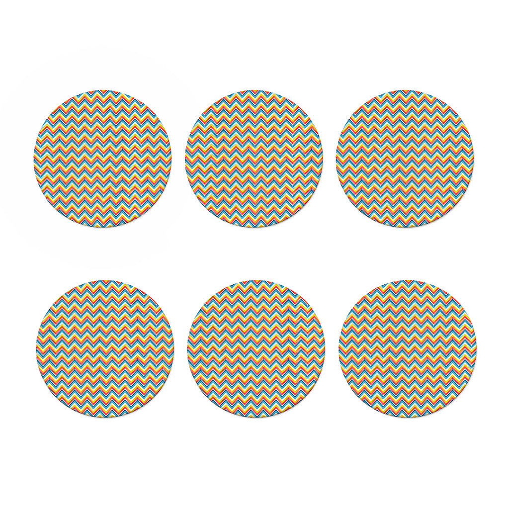 Geometric Native American Pattern Print Coaster Set