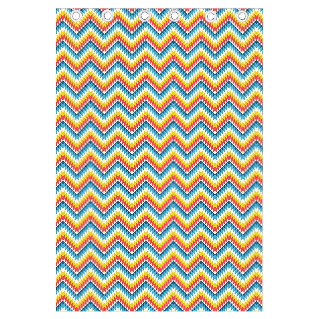 Geometric Native American Pattern Print Curtain
