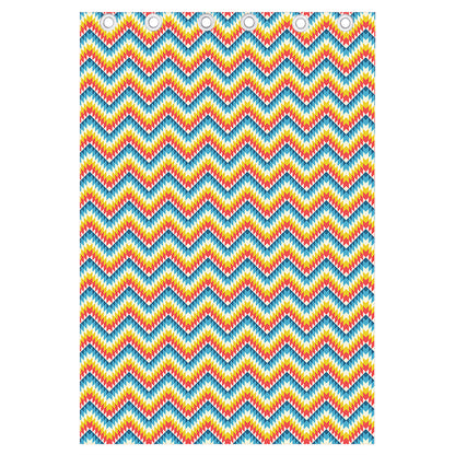 Geometric Native American Pattern Print Curtain