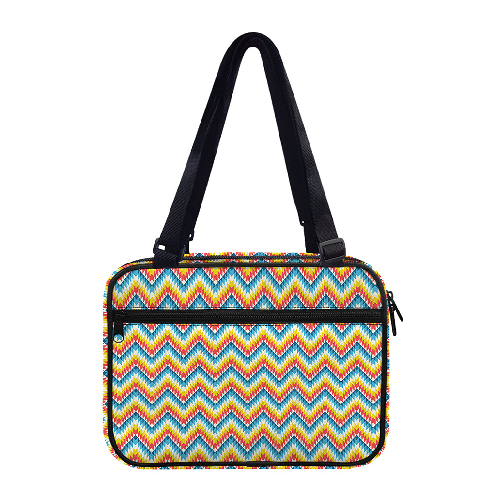 Geometric Native American Pattern Print Double Strap Bible Bag