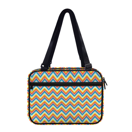 Geometric Native American Pattern Print Double Strap Bible Bag