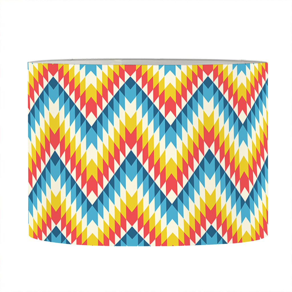 Geometric Native American Pattern Print Drum Lamp Shade