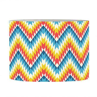 Geometric Native American Pattern Print Drum Lamp Shade