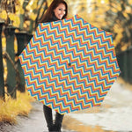 Geometric Native American Pattern Print Foldable Umbrella