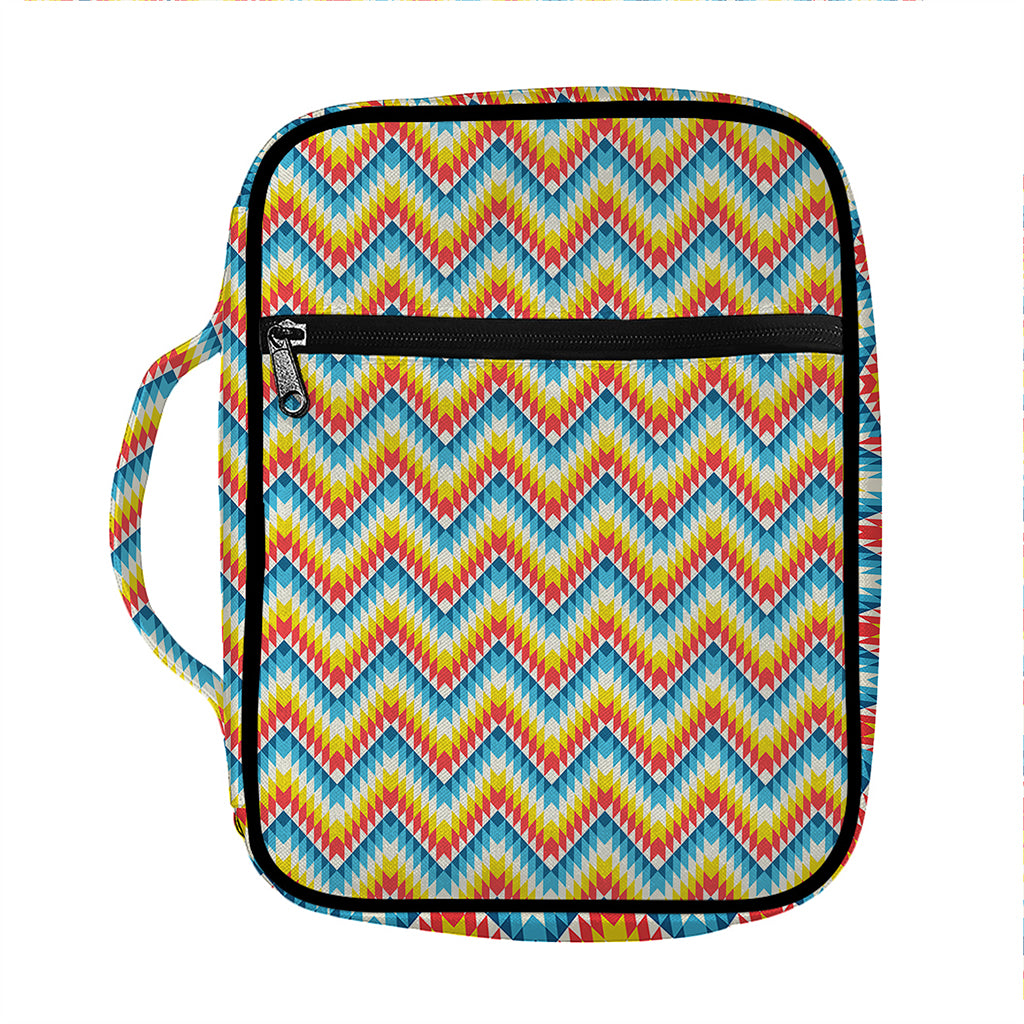 Geometric Native American Pattern Print Front Pocket Bible Bag