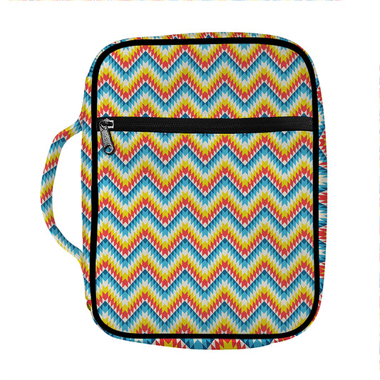 Geometric Native American Pattern Print Front Pocket Bible Bag