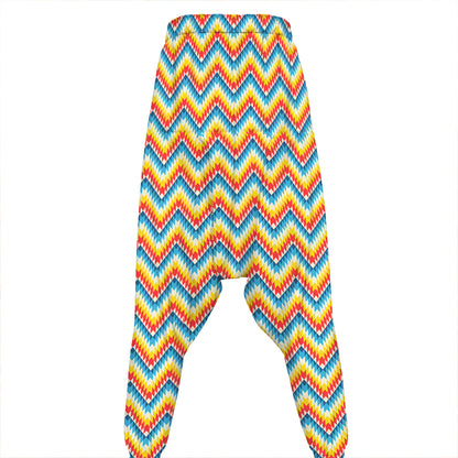 Geometric Native American Pattern Print Hammer Pants