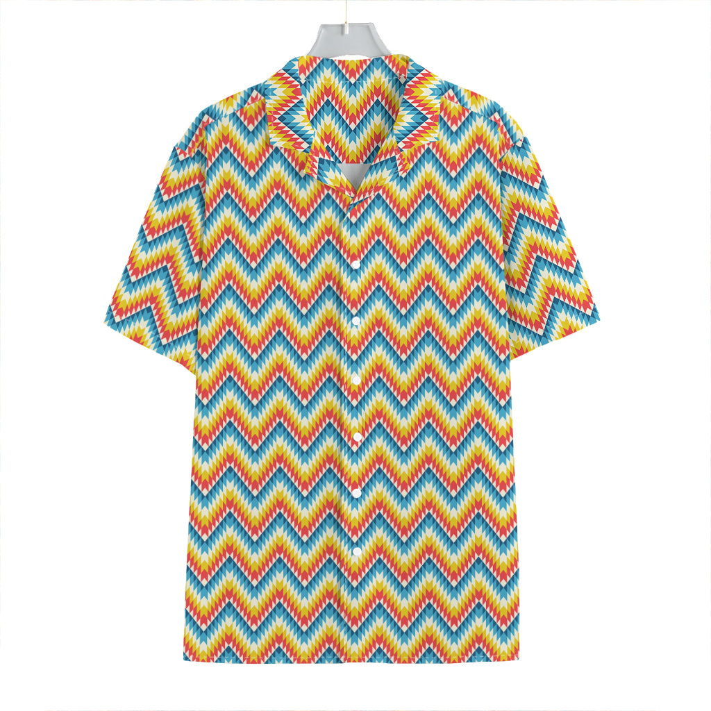 Geometric Native American Pattern Print Hawaiian Shirt