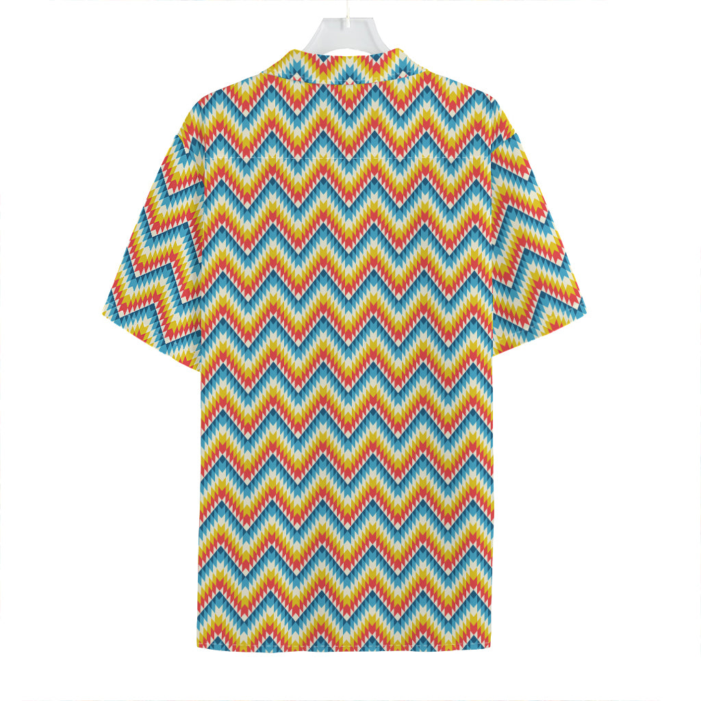 Geometric Native American Pattern Print Hawaiian Shirt