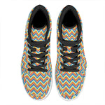 Geometric Native American Pattern Print High Top Leather Sneakers