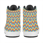 Geometric Native American Pattern Print High Top Leather Sneakers