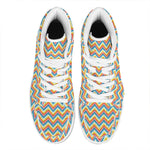 Geometric Native American Pattern Print High Top Leather Sneakers
