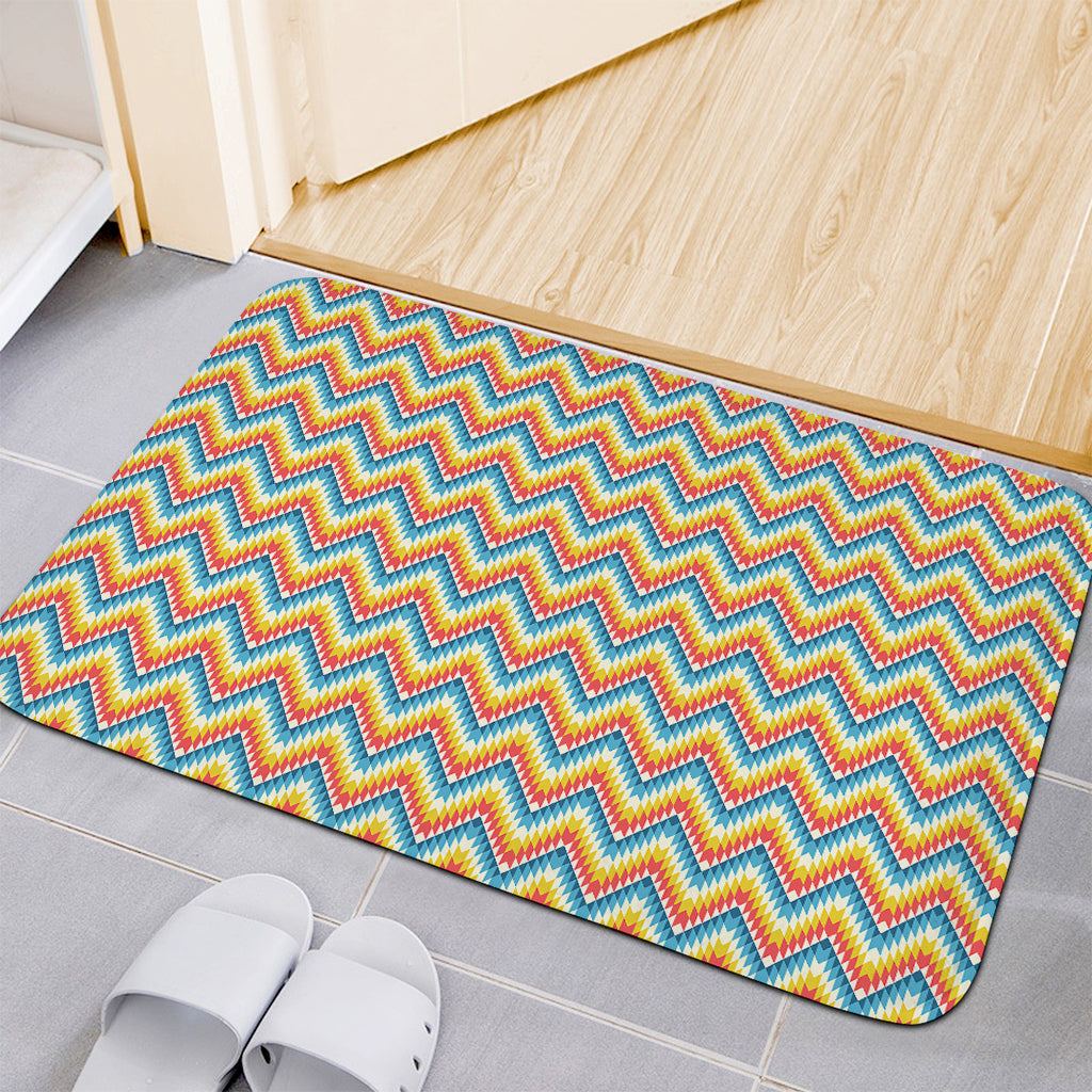 Geometric Native American Pattern Print Indoor Door Mat