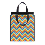 Geometric Native American Pattern Print Insulated Lunch Tote