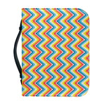 Geometric Native American Pattern Print Leather Bible Cover