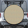 Geometric Native American Pattern Print Leather Spare Tire Cover