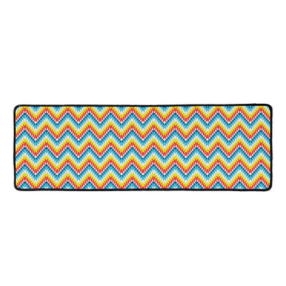 Geometric Native American Pattern Print Long Kitchen Mat