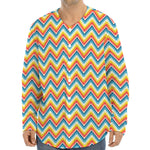 Geometric Native American Pattern Print Long Sleeve Baseball Jersey