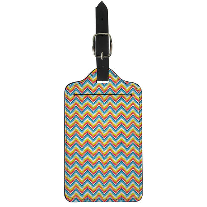 Geometric Native American Pattern Print Luggage Tag