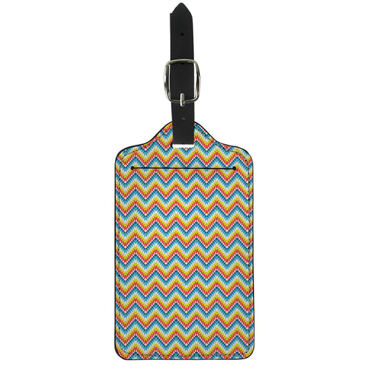 Geometric Native American Pattern Print Luggage Tag