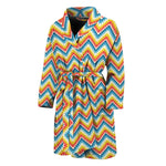 Geometric Native American Pattern Print Men's Bathrobe