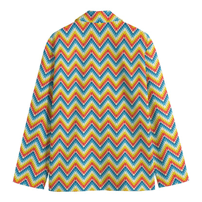 Geometric Native American Pattern Print Men's Blazer
