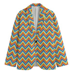 Geometric Native American Pattern Print Men's Cotton Blazer