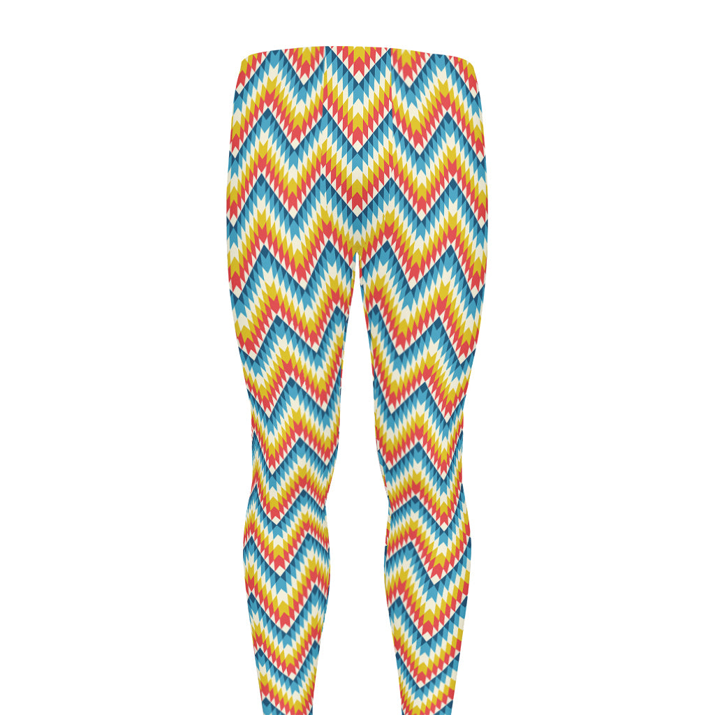 Geometric Native American Pattern Print Men's leggings