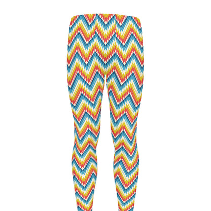 Geometric Native American Pattern Print Men's leggings