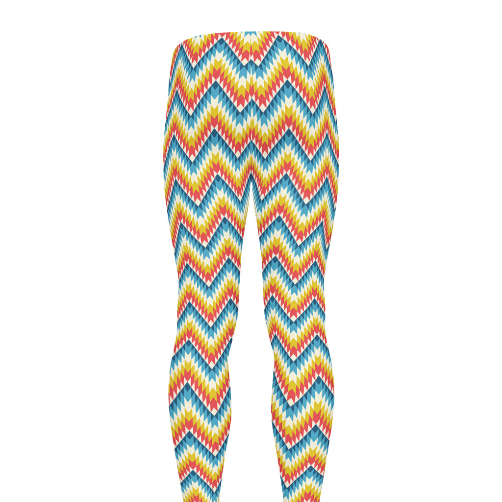 Geometric Native American Pattern Print Men's leggings