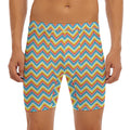 Geometric Native American Pattern Print Men's Long Boxer Briefs